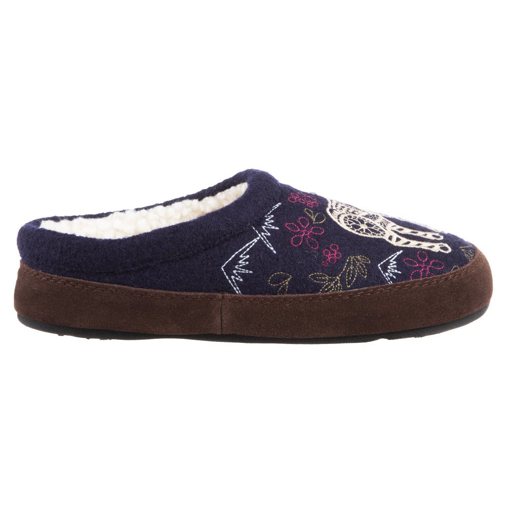 Acorn forest mule slippers sale