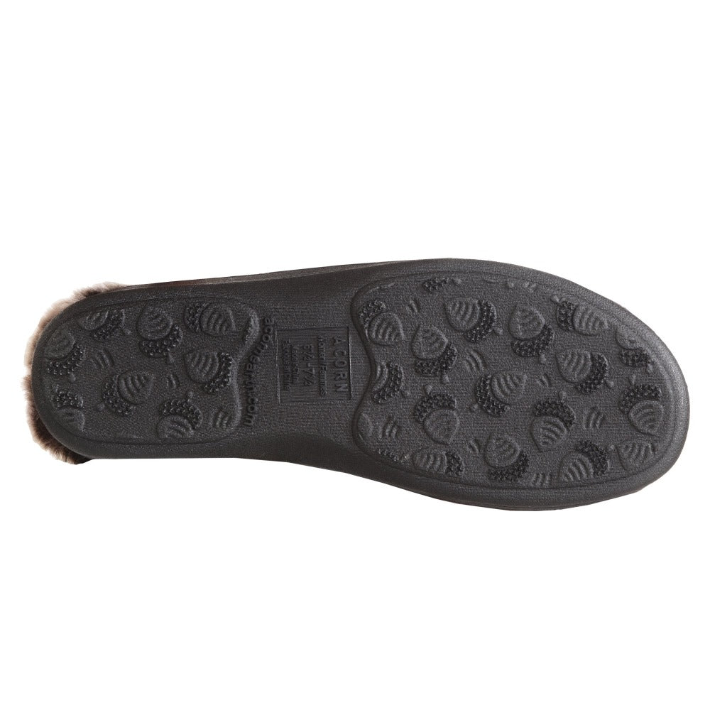 Acorn faux chinchilla collar hot sale slipper