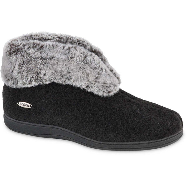 Acorn faux discount chinchilla collar slipper