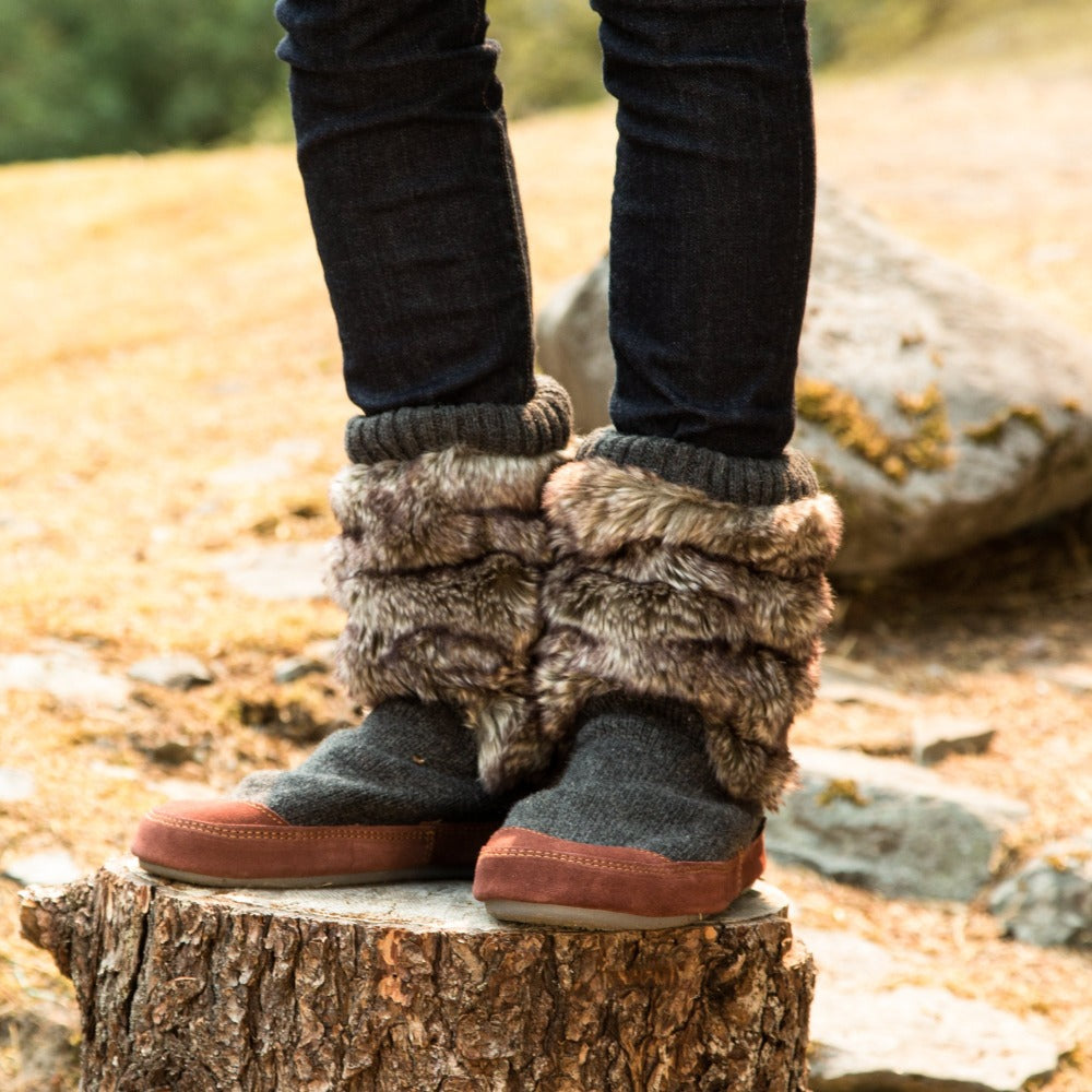 Acorn Kid s Slouch Boot Slippers Kids Sock Slipper Acorn USA