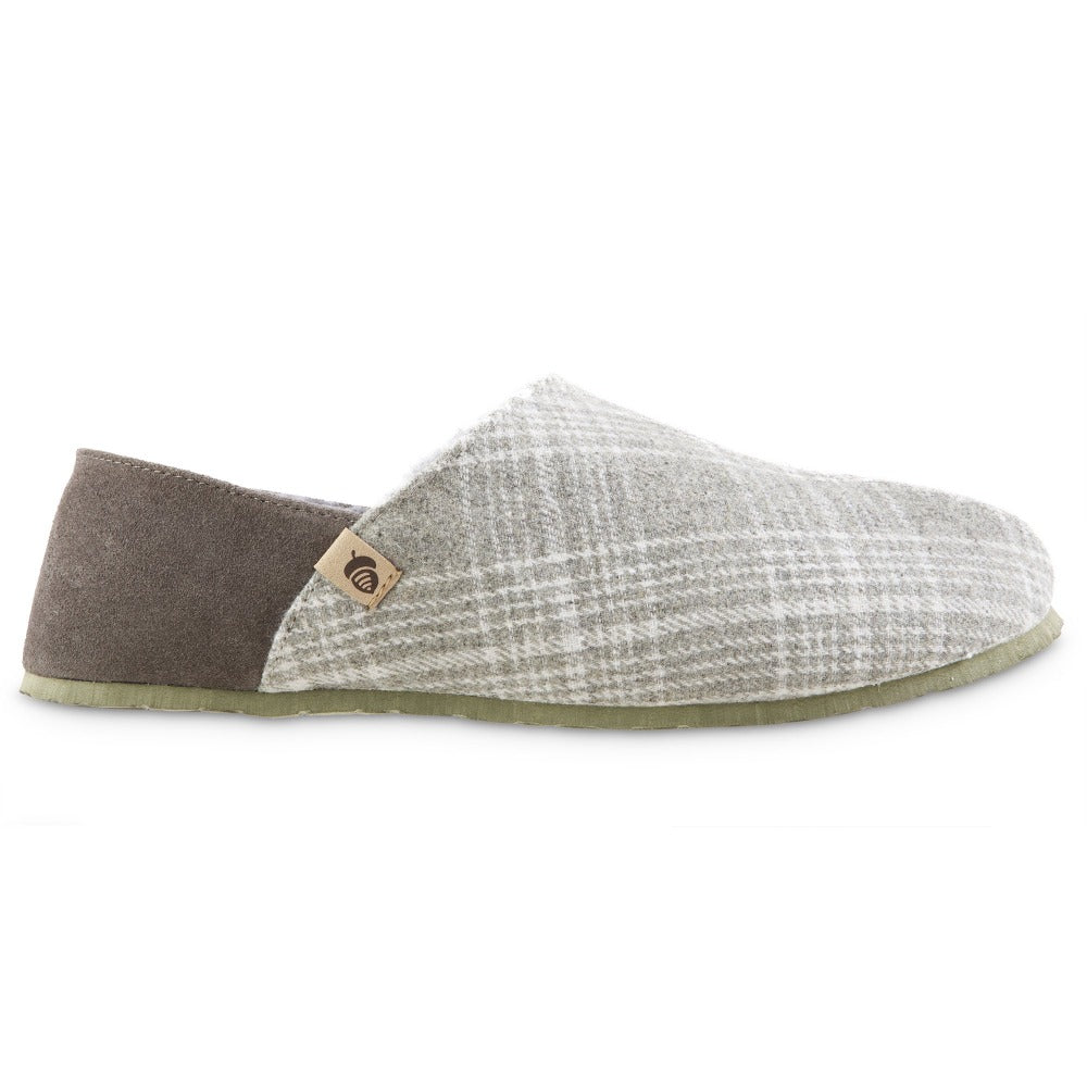 Men's Parker Plaid Sustainable Clog Slipper with BLOOM® Algae Outsole