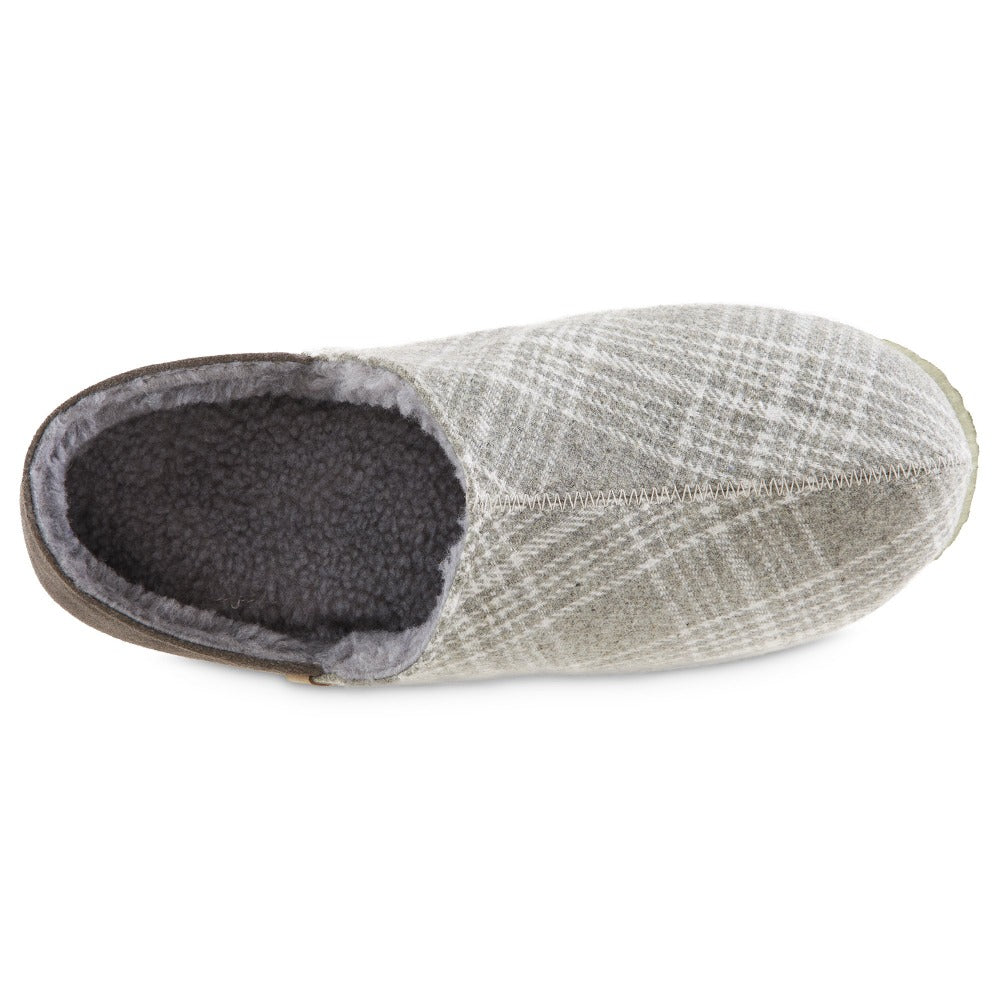 Men's Parker Plaid Sustainable Clog Slipper with BLOOM® Algae Outsole