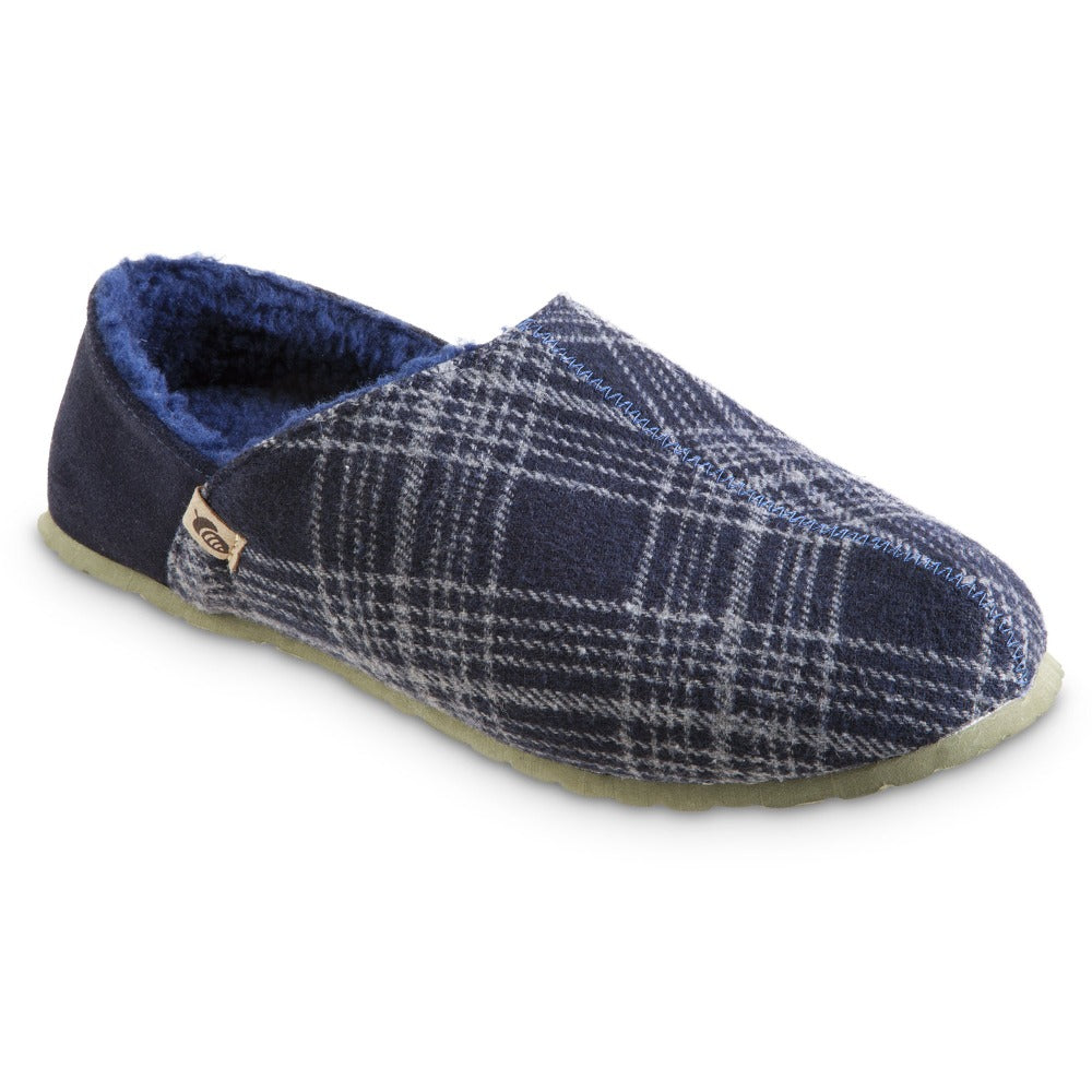 Men's Parker Plaid Sustainable Clog Slipper with BLOOM® Algae Outsole