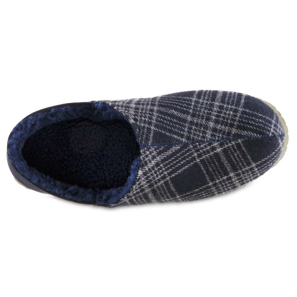 Men's Parker Plaid Sustainable Clog Slipper with BLOOM® Algae Outsole