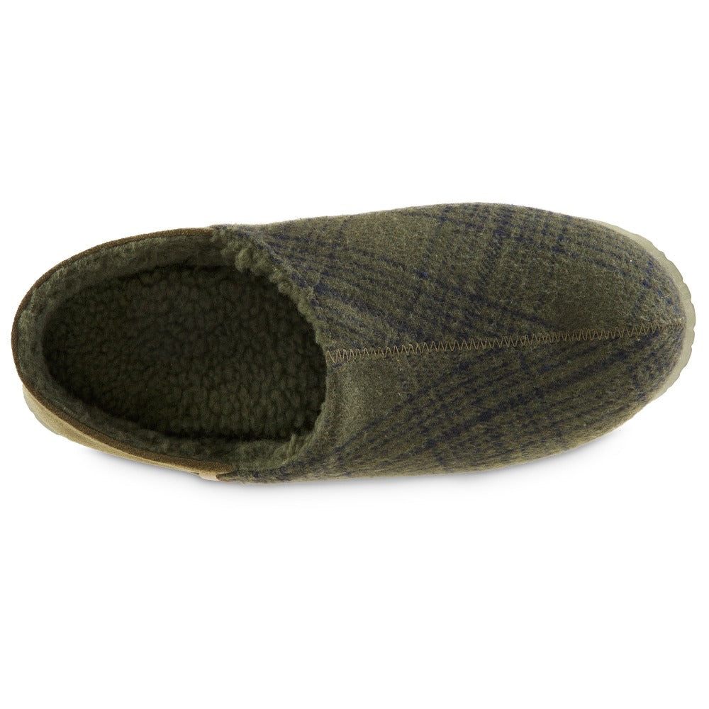 Men's Parker Plaid Sustainable Clog Slipper with BLOOM® Algae Outsole